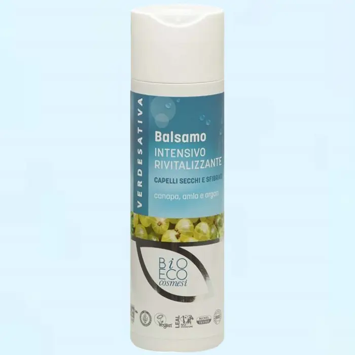 BALSAMO INTENSIVO RIVITALIZZANTE CANAPA,  AMLA E ARGAN 200 ml VERDESATIVA
