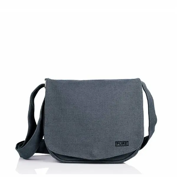 BORSA A TRACOLLA VEGAN 26x26x5 GREY PURE