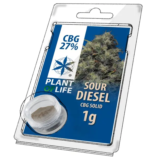 CANNABIS SOLIDA 27% CBG SOUR DIESEL 1 gr.