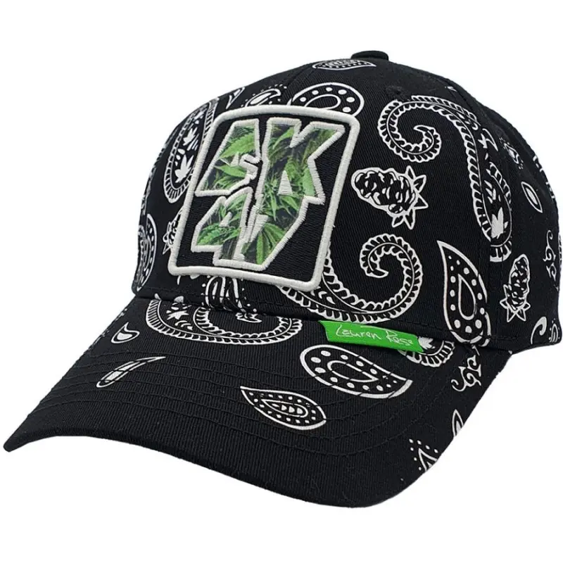 CAPPELLINO AK47 420 PAISLEY NERO SNAPBACK LAUREN ROSE