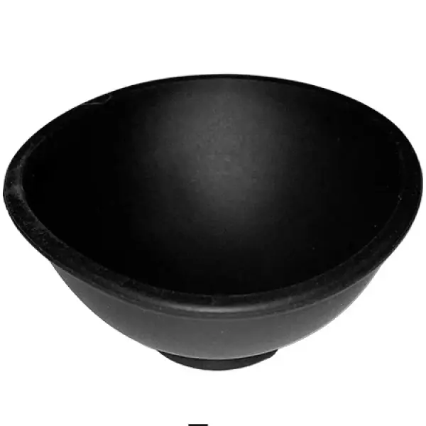 CIOTOLA MISTIERA IN SILICONE NERA Ø 7cm