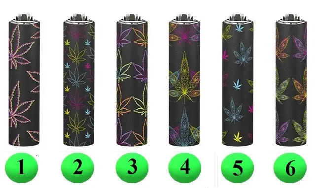 CLIPPER MICRO METAL COVER NEON LEAVES