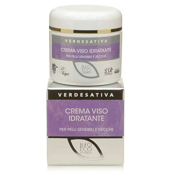 CREMA VISO IDRATANTE PER PELLI SENSIBILI E SECCHE BIOATTIVA ML 50 – VERDESATIVA