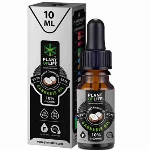 OLIO CON CBD AL 10 % CON OLIO DI COCCO FULL SPECTRUM Flacone 