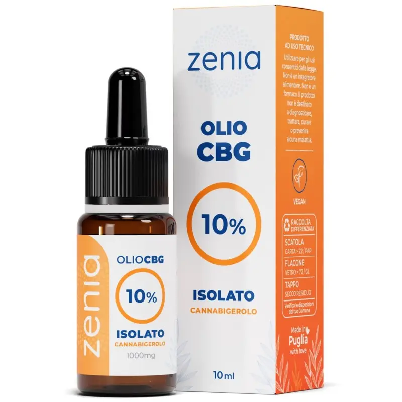 OLIO CON CBG AL 10% Flacone da 10ml ZENIA