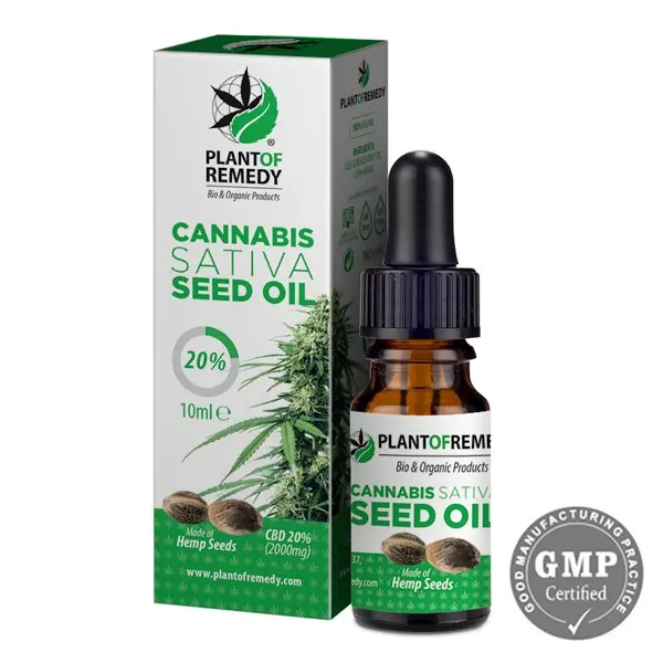 OLIO CON CBD AL 20% Flacone da 10ml PLANT OF REMEDY