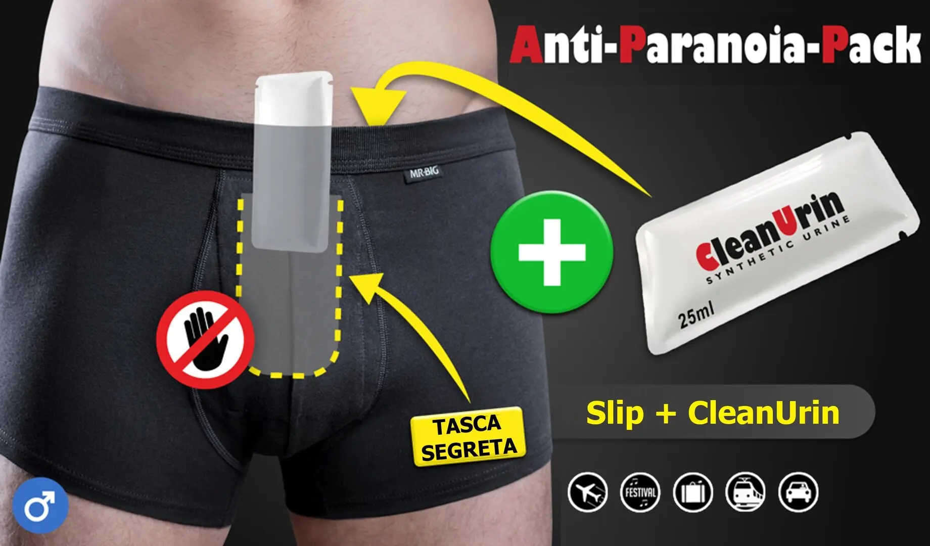 SLIP UOMO ANTI PARANOIA CLEANURIN