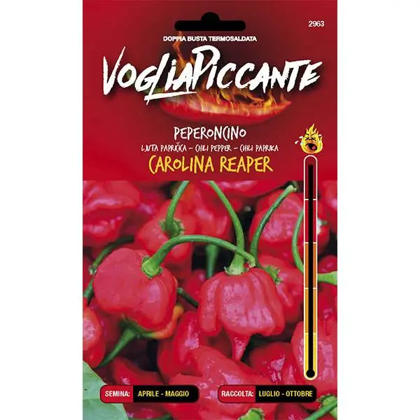 SEMI PEPERONCINI CAROLINA REAPER VOGLIAPICCANTE SEM. DOTTO