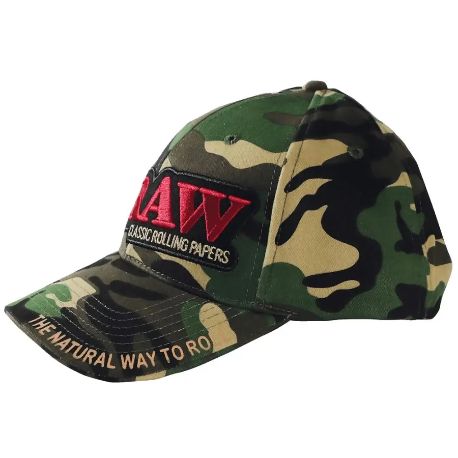 RAW CAPPELLO DA BASEBALL CAMO con POKER