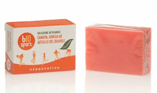 SAPONE BIO CONCENTRATO CANAPA, ARNICA E ARTIGLIO DEL DIAVOLO – VERDESATIVA