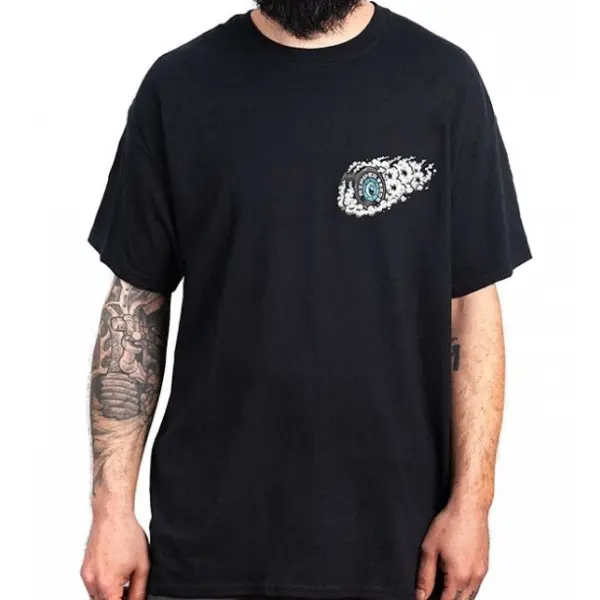 T-Shirt Uomo Cannabis Medica 420 | Blusa In Cotone 100% | Colore Blu Navy