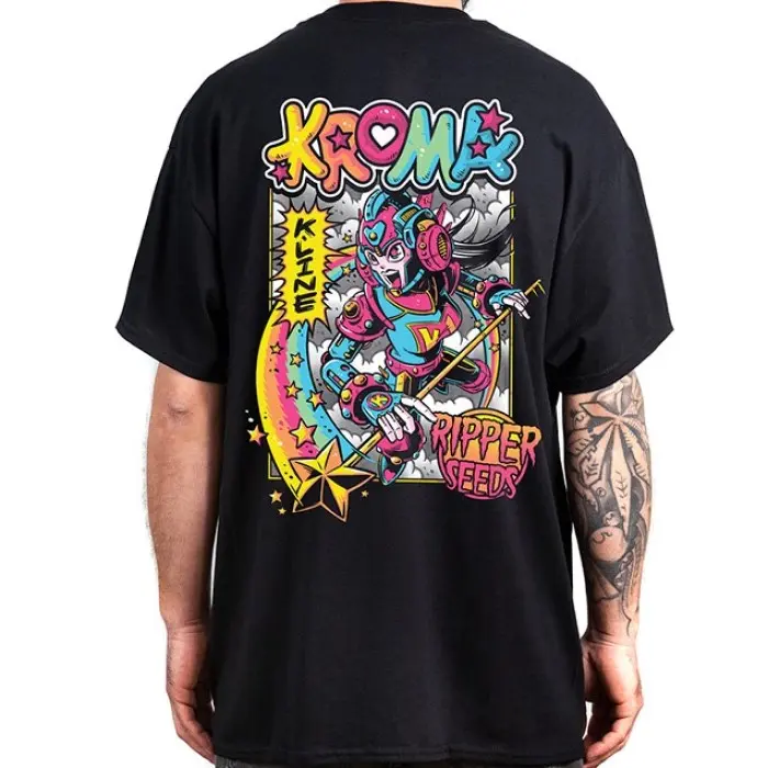 T-SHIRT KROMA NERA LOGO FULL COLOR RIPPER SEEDS