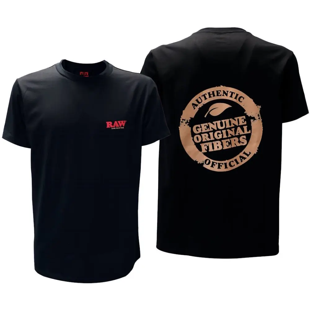 T-SHIRT RAW EDITION ROLLING PAPERS BLACK