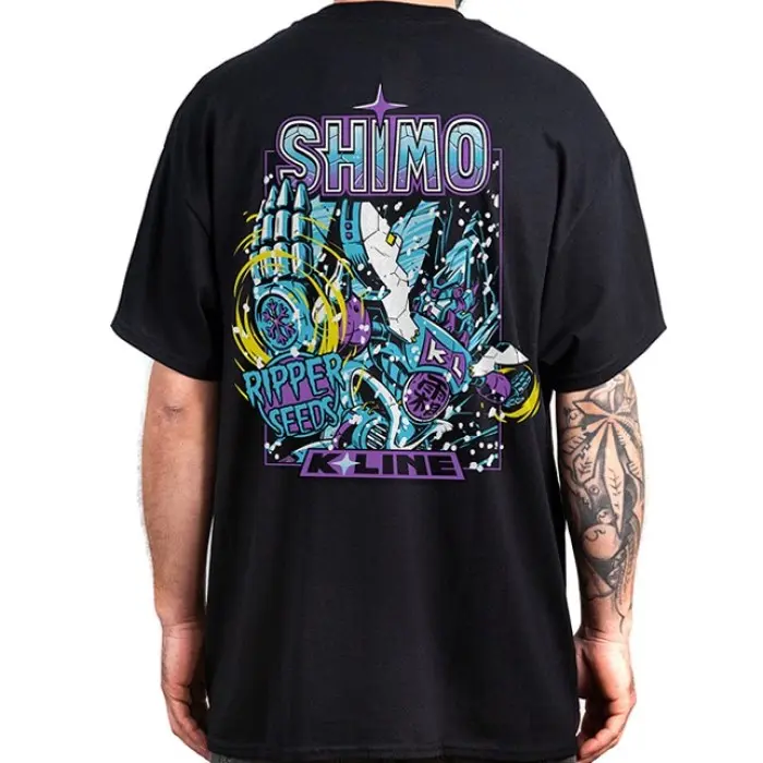 T-SHIRT SHIMO NERA LOGO FULL COLOR RIPPER SEEDS