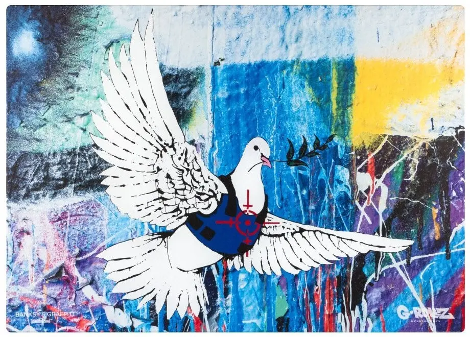 TELA BULLETPROOF DOVE BANKSY'S GRAFFITI G-ROLLZ